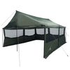 vidaXL Familienzelt Armeegr&uuml;n 450 x 400 x 265 cm Polyester und Stahl