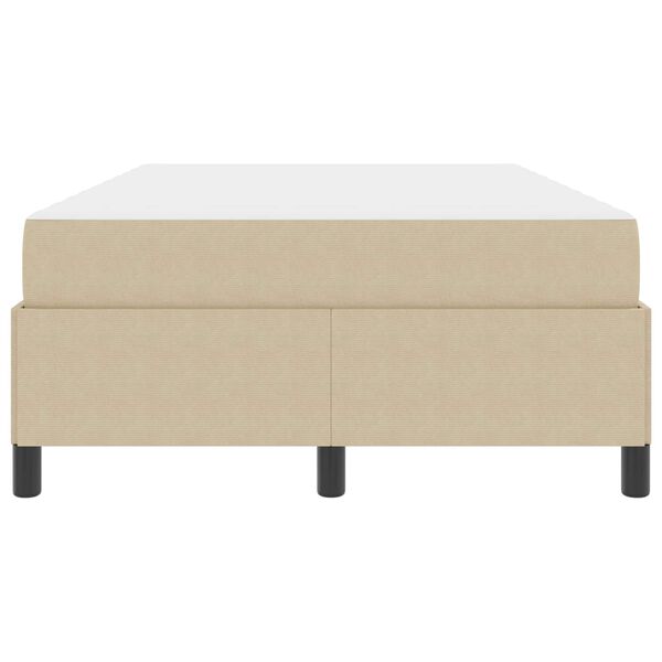 vidaXL Bettrahmen mit Matratze Hellgr&uuml;n-Grau 120 x 190 cm Stoff