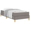 vidaXL Boxspringbett Taupe 80 x 200 cm Stoff