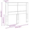 vidaXL Kopfteil mit Kopfteil Ger&auml;ucherte Eiche 120 cm Holzwerkstoff