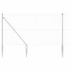 vidaXL Zaunpfosten Silber 50 x 1,4 m (25 x 25 mm Netz) Stahl