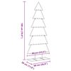 vidaXL Metall-Weihnachtsbaum f&uuml;r Dekorationen Schwarz 180 cm