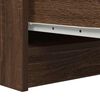 vidaXL Sideboard Braun Eichen-Optik 29,5x34x76 cm Holzwerkstoff