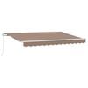 vidaXL Ausziehbare Markise Taupe 350 x 250 cm Polyester und Aluminium