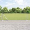 vidaXL Zaunpfosten Silber 25 x 0,4 m (50 mm Mesh) Stahl