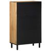 vidaXL Highboard Braun 60x33x100 cm Massivholz Mango