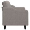 vidaXL 2-Sitzer-Sofa Taupe 140 cm Stoff
