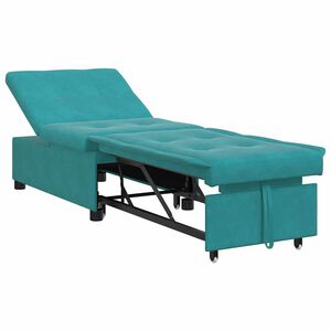 vidaXL Schlafsofa T&uuml;rkis 194 x 67 x 82 cm Samt