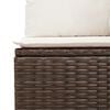 vidaXL Garten-Sofa-Set Braun 55 x 55 x 37 cm Poly-Rattan