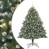 vidaXL Künstlicher Weihnachtsbaum mit 300 LEDs Grün 126 x 126 x 180 cm