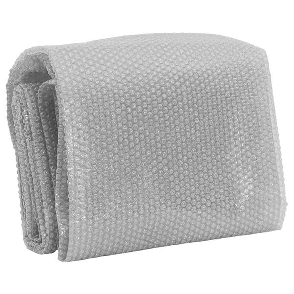 vidaXL Treibende Pool-Solarplane PE 381 cm Grau