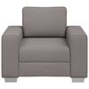 vidaXL Sofa 59cm Taupe Stoff