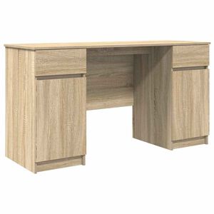 vidaXL Schreibtisch Sonoma-Eiche 140 x 49 x 76 cm Holzwerkstoff