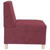 vidaXL Modulares Armfreies Sofa 3 pcs Weinrot 55 x 74 x 82 cm Stoff