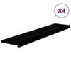 vidaXL Treppenstufen 4 Stk. Braun-Schwarz 120x30x2 cm Massivholz Eiche