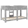 vidaXL Etagenbett f&uuml;r Kinder Beton Grau 100 x 200 cm Holzwerkstoff