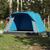 vidaXL Campingzelt 4 Personen Blau Quick Release