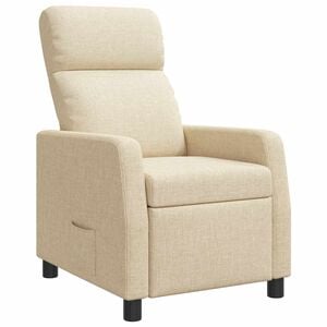 vidaXL Liegesessel Creme Stoff