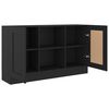 vidaXL Sideboard Schwarz 120x30,5x70 cm Holzwerkstoff