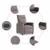vidaXL Relaxsessel Taupe Stoff