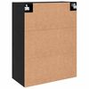 vidaXL Wandschrank 2 pcs Schwarz Eichen-Optik 69,5 x 34 x 90 cm
