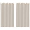 vidaXL Voile-Vorhang 2 stk. Sand 175 x 140 cm Polyester