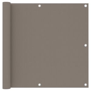 vidaXL Balkon-Sichtschutz Taupe 90x600 cm Oxford-Gewebe