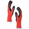 vidaXL Arbeitshandschuhe 24 pcs Rot und Schwarz 9 / l Latexbeschichtung
