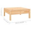 vidaXL 12-tlg. Garten-Lounge-Set Massivholz Kiefer