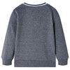 Kinder-Sweatshirt Marineblau Melange 104