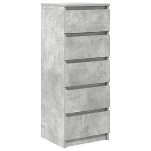 vidaXL Sideboard mit Schubladen Betongrau 37,5x35x99 cm Holzwerkstoff