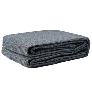 vidaXL Zeltteppich Blau und Grau 200 x 200 cm Polyethylen