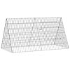 vidaXL H&uuml;hnerk&auml;fig Silber 110 x 55 x 55 cm Verzinkter Stahl