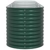 vidaXL Garten-Hochbeet Gr&uuml;n 400 x 80 x 81 cm Stahl
