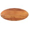 vidaXL Tischplatte 110x50x3,8 cm Oval Massivholz Akazie