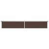 vidaXL Garten-Hochbeet Verzinkter Stahl 320×40×45 cm Braun