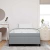 vidaXL Boxspringbett Hellgrau 120 x 190 cm Stoff