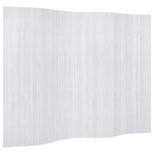 vidaXL Raumteiler Bambus Wei&szlig; Breite 250 cm H&ouml;he 165 cm