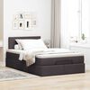 vidaXL Ottoman-Bett mit Matratze & LEDs Dunkelbraun 120x200 cm Stoff