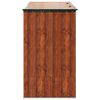 vidaXL Gartenlagerbox Braun 214 x 82 x 132 cm Stahl
