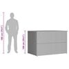 vidaXL Garden-Auflagenbox Braun 150x100x100 cm Poly Rattan
