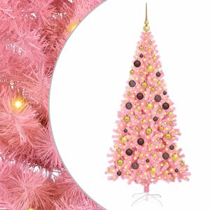 vidaXL Weihnachtsbaum Rosa 180 cm PVC
