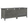 vidaXL Gartentruhe Anthrazit 150x50x56,5 cm Massivholz Tanne