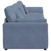 vidaXL Modulares Sofa mit Kissen Blau