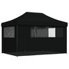 vidaXL Party-Zelt Schwarz 279 x 410 x 315 cm Oxford-Stoff