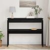 vidaXL Konsolentisch Schwarz Eichen-Optik 80 x 30 x 102 cm