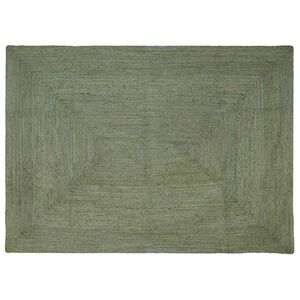 vidaXL Bereichsteppich Olivgr&uuml;n 200 x 290 cm Jute