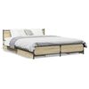 vidaXL Bettgestell mit Schubladen Sonoma-Eiche 120x190cm Holzwerkstoff