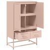 vidaXL Highboard Rosa 68x39x111,5 cm Kaltgewalzter Stahl