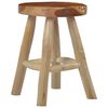 vidaXL Hocker Braun Massivholz Teak